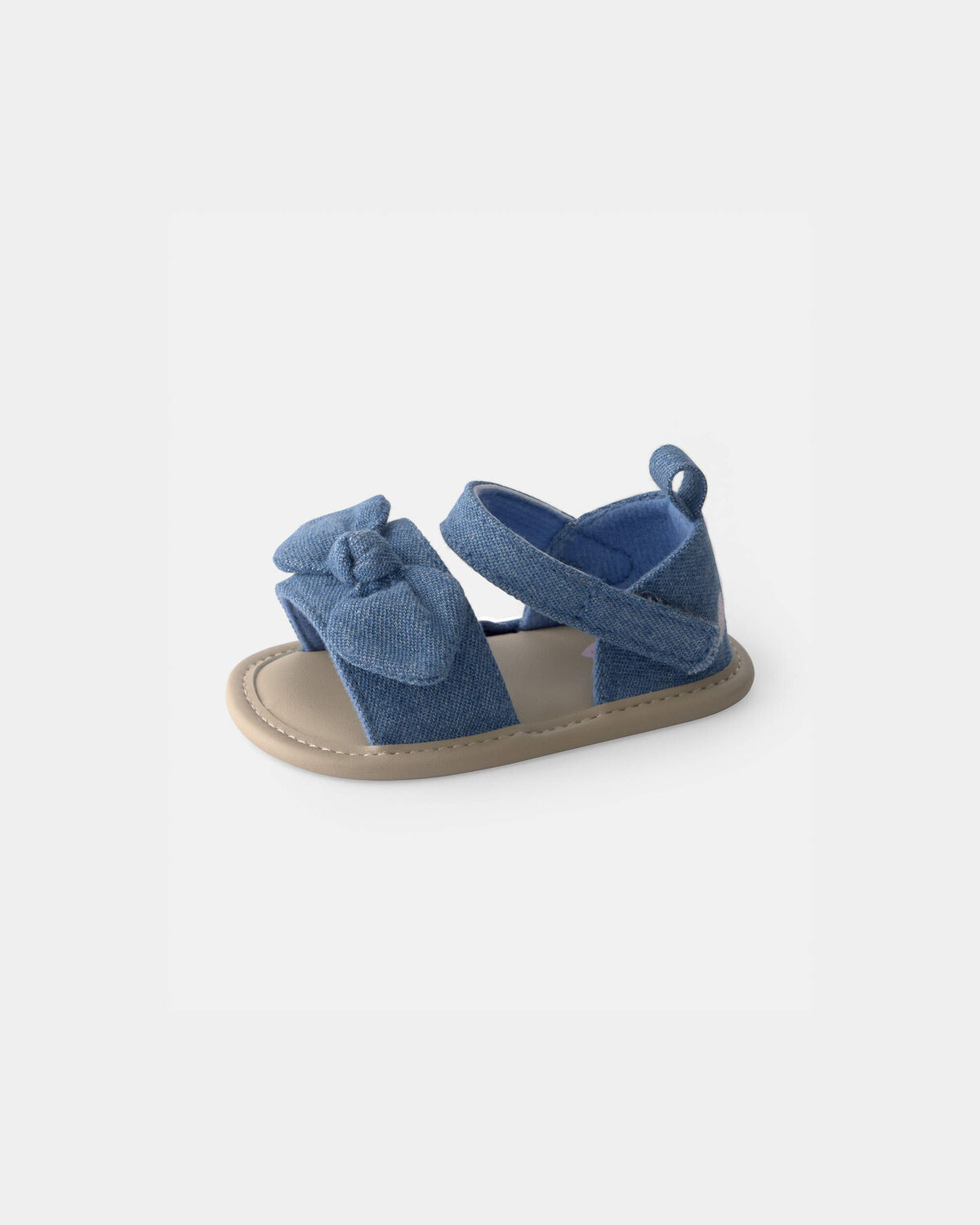 Baby Girl Bow Sandals - Blue - Image 6