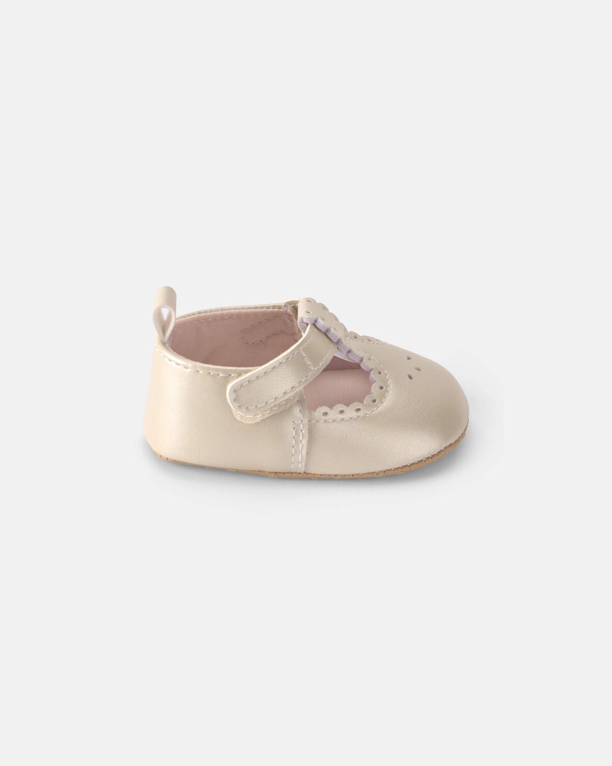 Baby Girl Eyelet Mary Jane Flats - Cream - Image 4