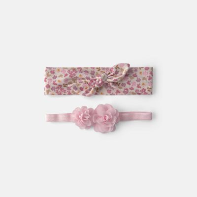 Baby Girl 2-Pack Floral Headwraps