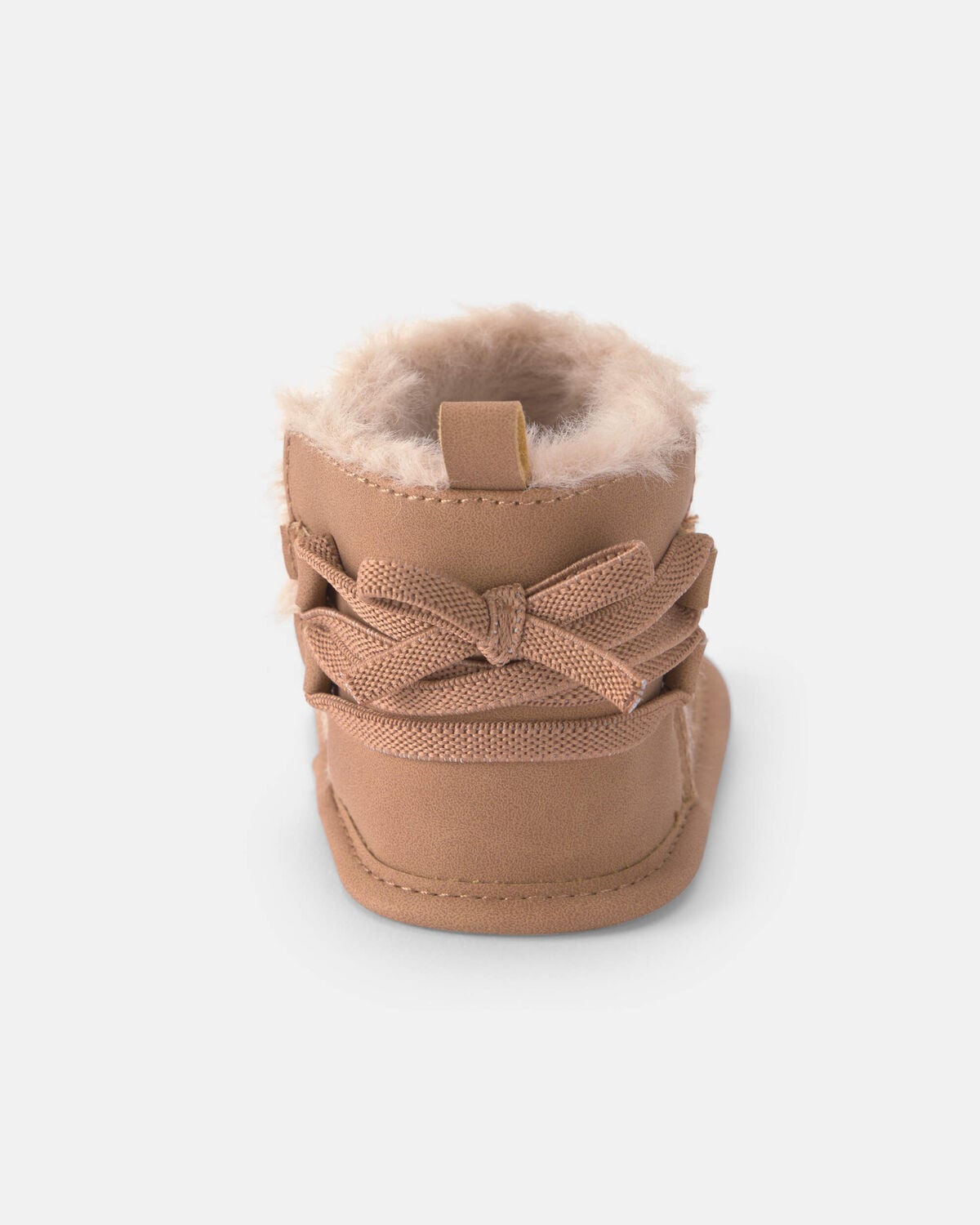 Baby Girl Teddy Fleece Boot - Brown - Image 3