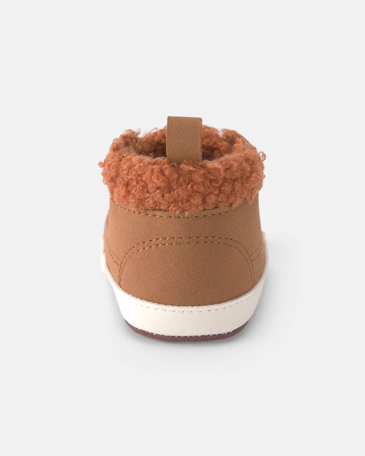 Baby Boy Teddy Fleece High Top - Brown - Image 3