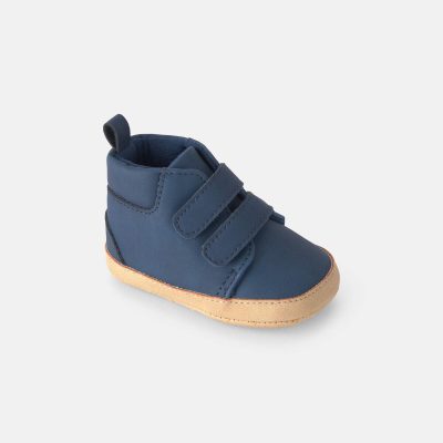 Baby Boy High Top Sneakers - Navy