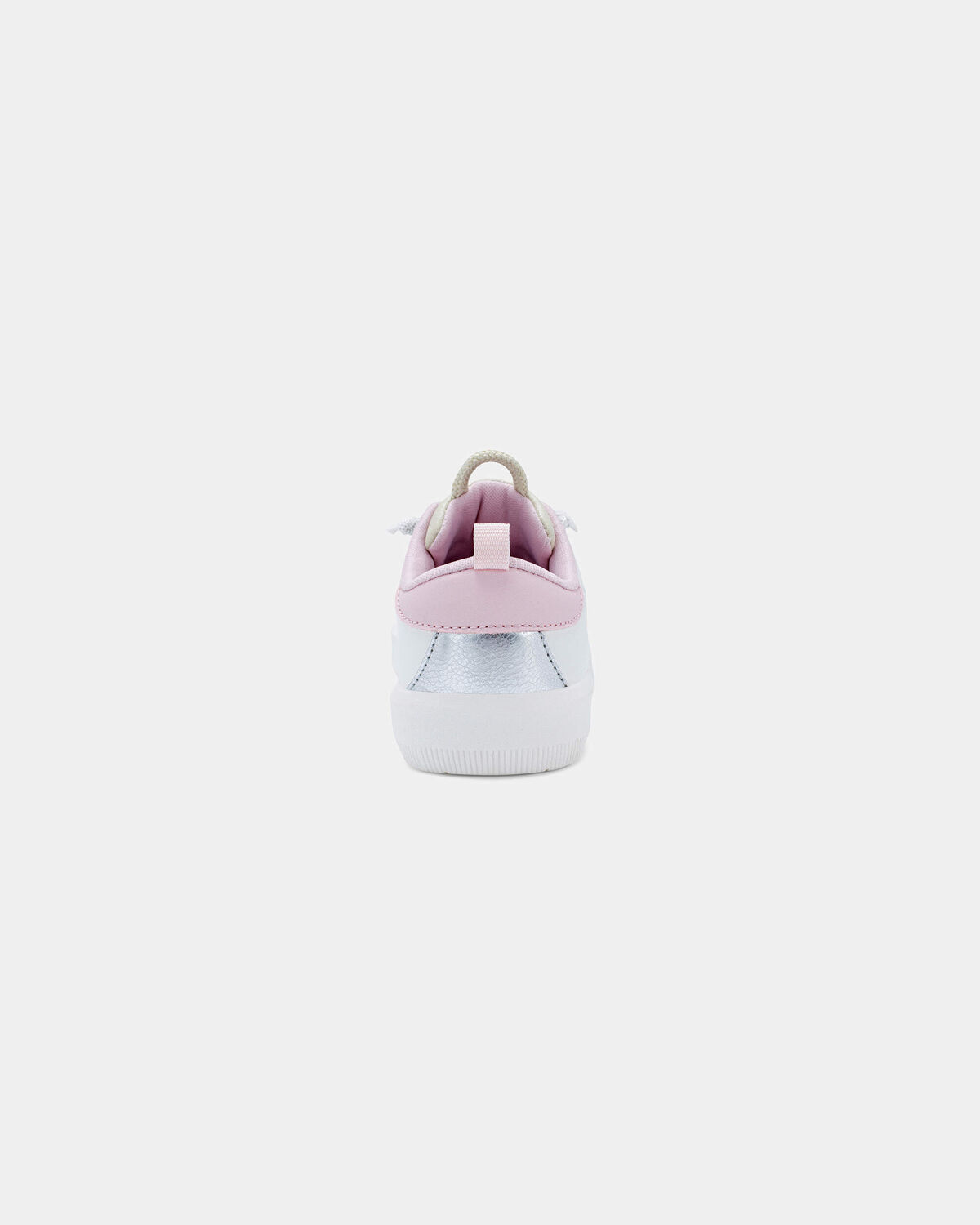 Toddler Girl Colorblock Metallic Heart Sneakers - White/Pink - Image 3