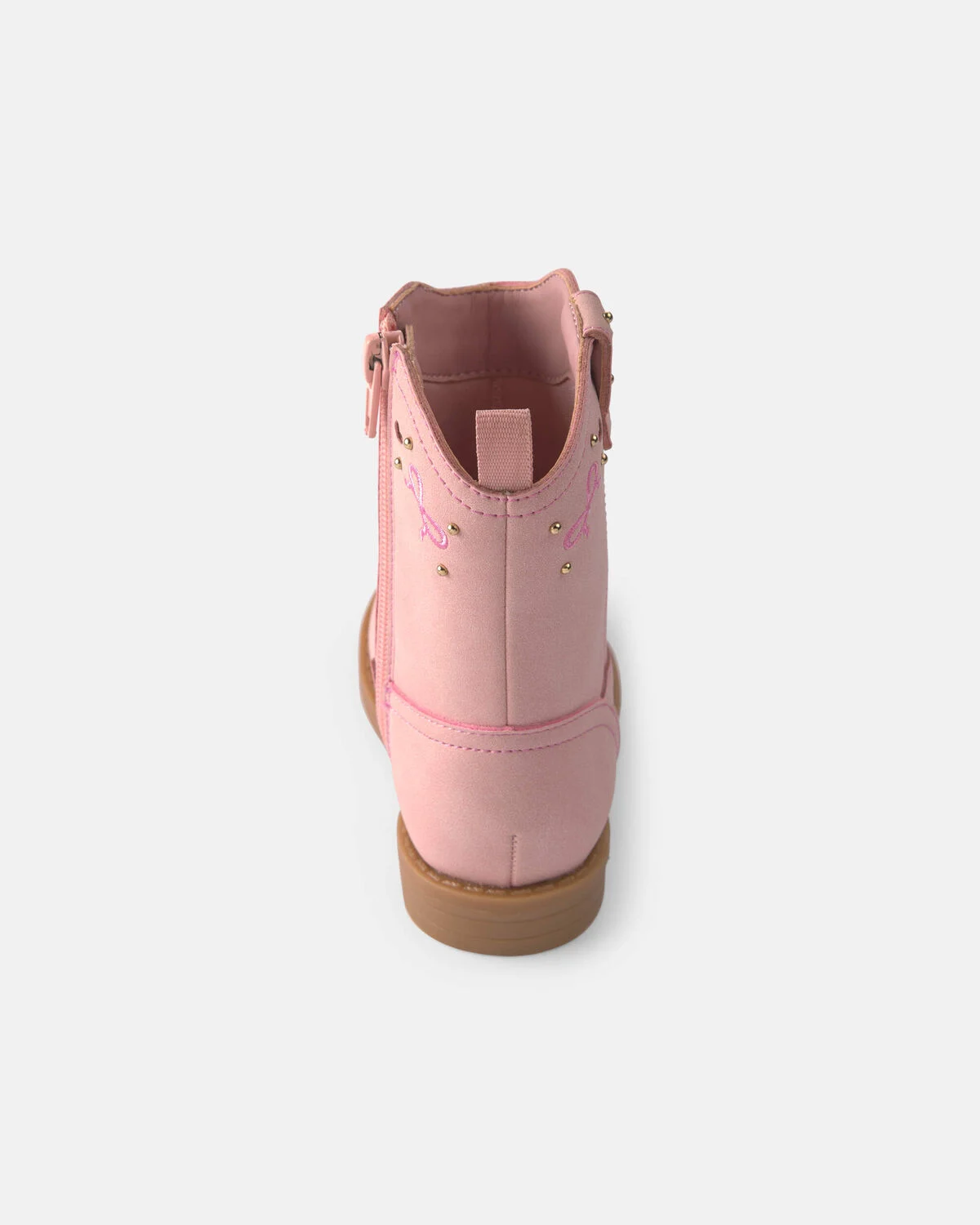 Toddler Girl Bow Cowboy Boots - Pink - Image 3