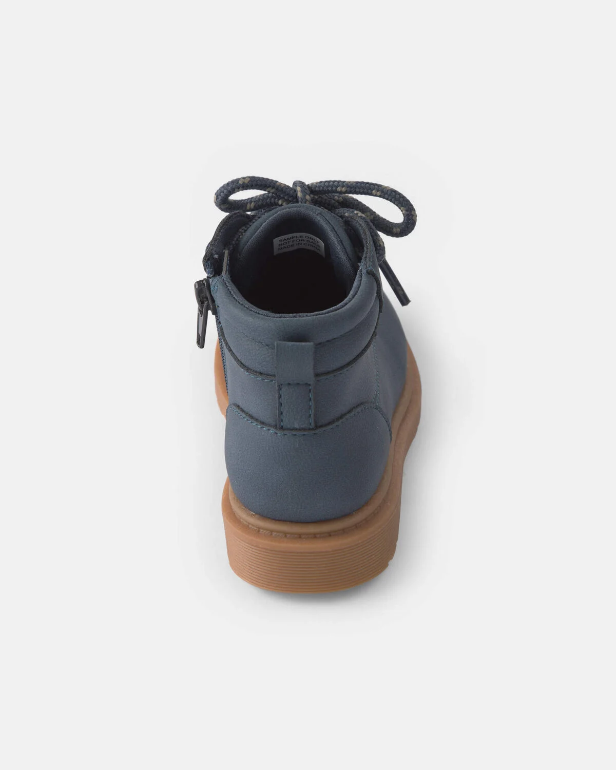 Toddler Boy Combat Boots - Navy - Image 3