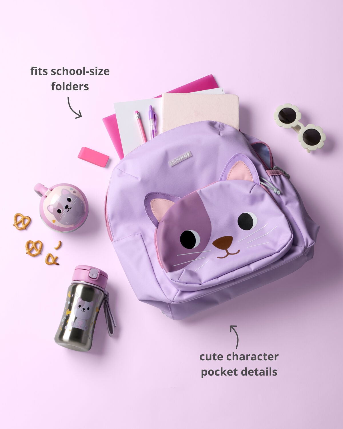 Besties Squad Toddler Backpack - Cleo Cat - Image 2